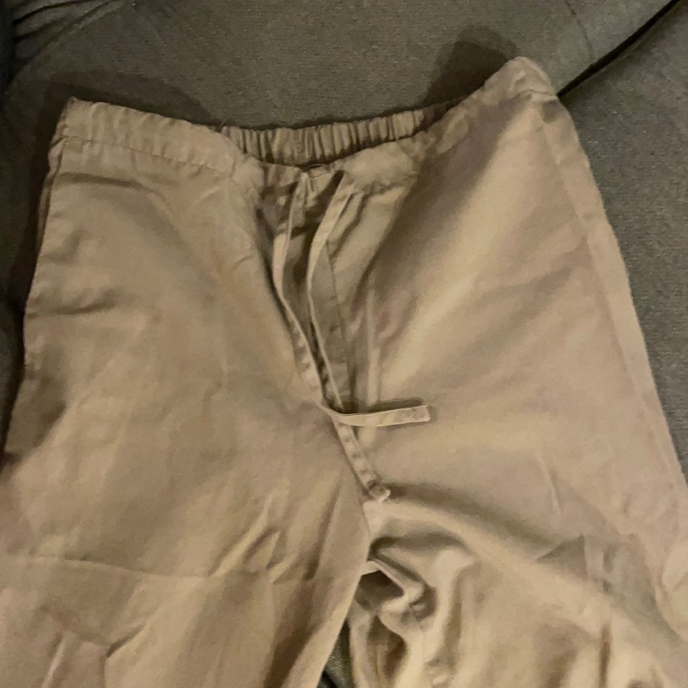 Tall grey/tan scrub pants